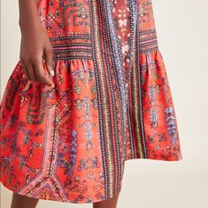 Vaneet Bahl for Anthropologie Mid length skirt